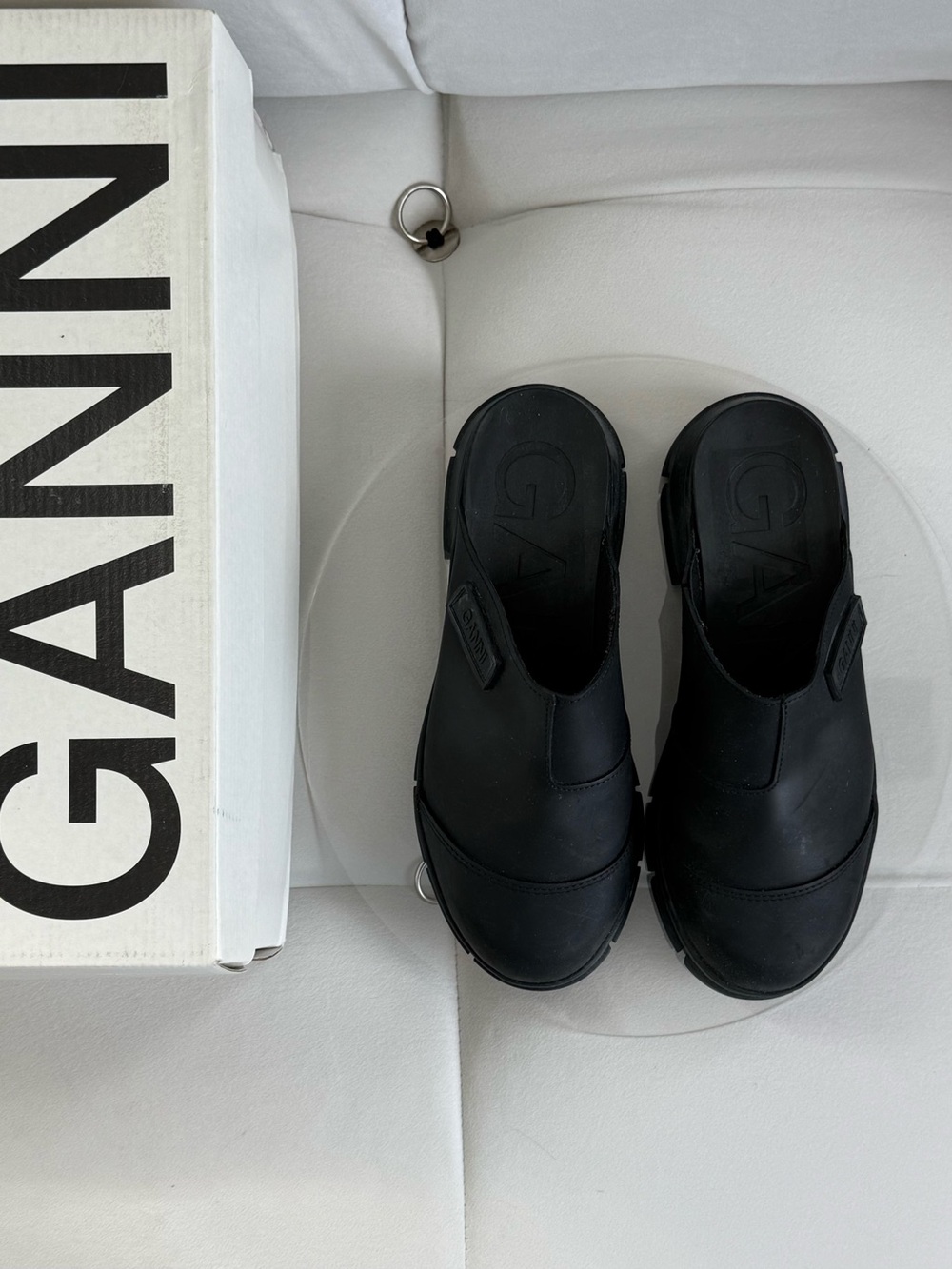 GANNI City Chunky-Sole Mules in black